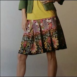 CAbi Ashbury floral print pleated skirt Sz 4